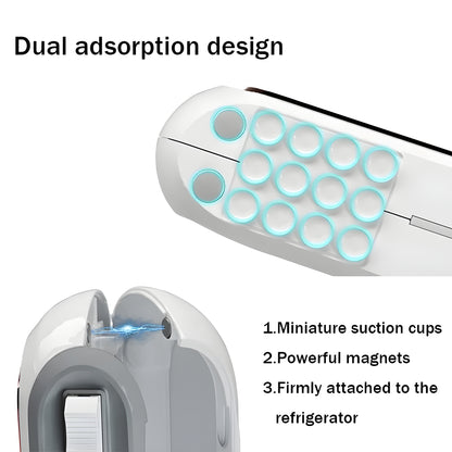 Magnetic Plastic Wrap Dispenser w/ Slicer