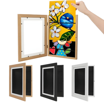 Children's Art Storage Frame with Magnetic Front Opening & Strap