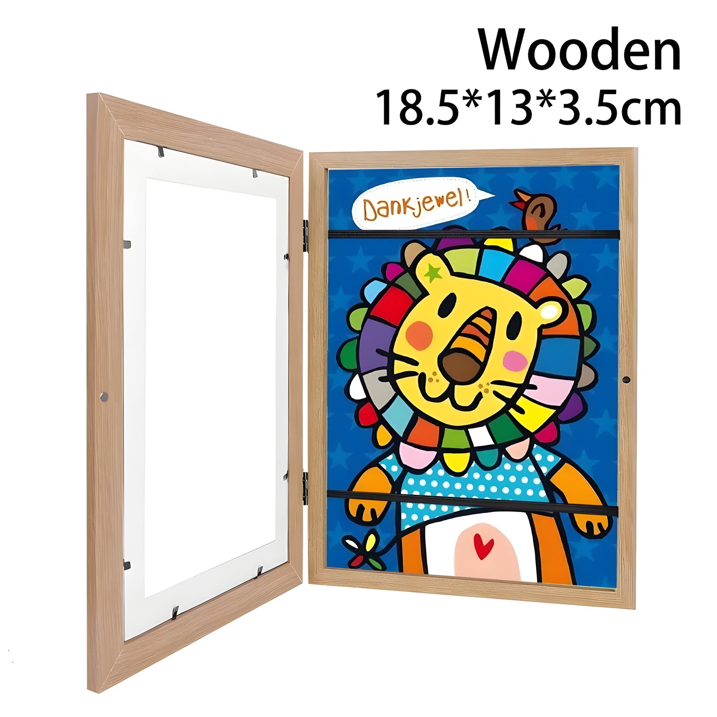 Children's Art Storage Frame with Magnetic Front Opening & Strap