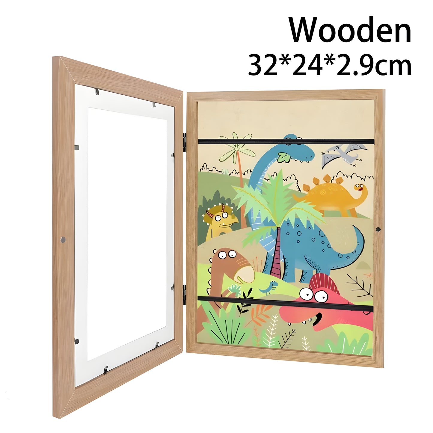 Children's Art Storage Frame with Magnetic Front Opening & Strap