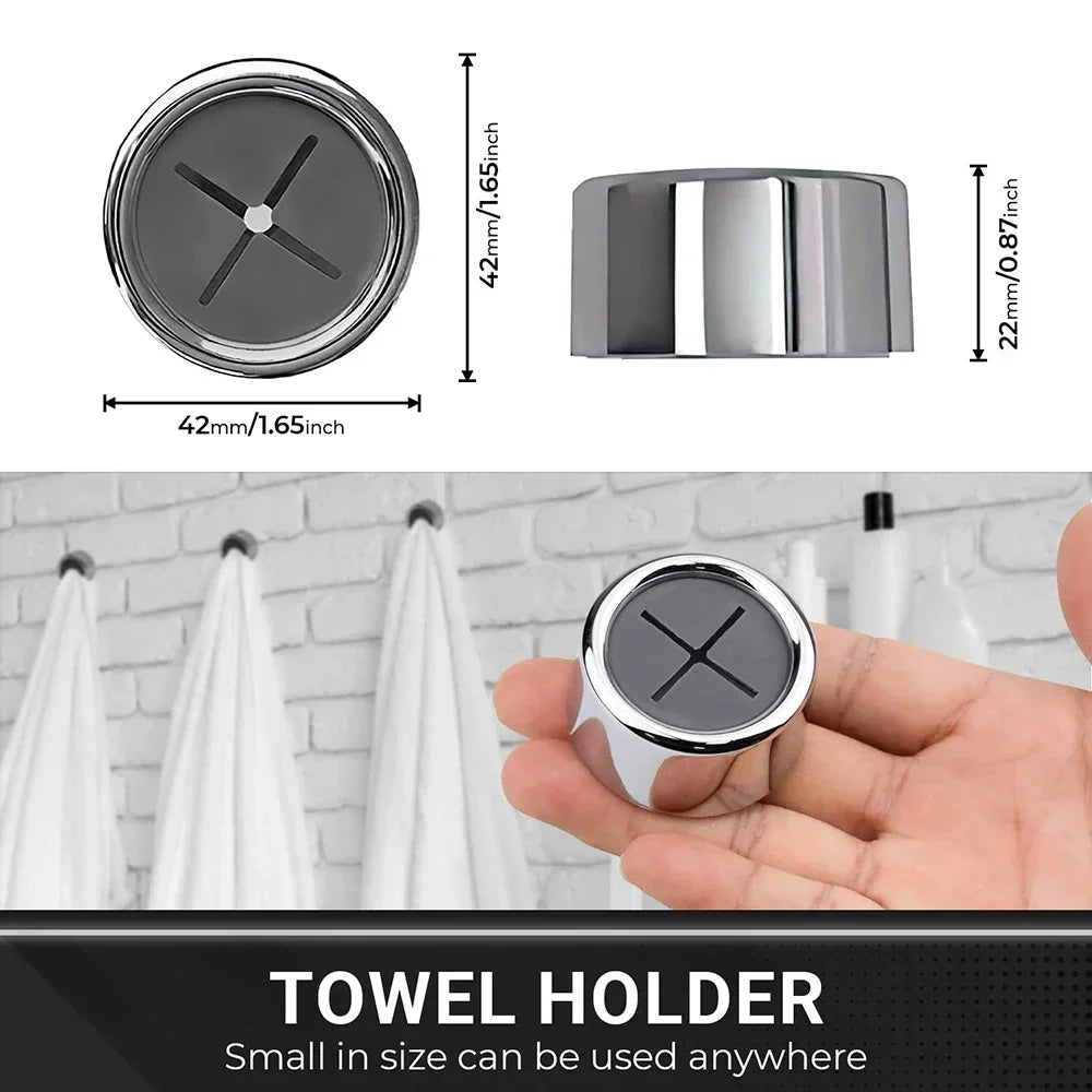 Self Adhesive Plug Holder - Bathroom & Kitchen Towel Storage Organizer